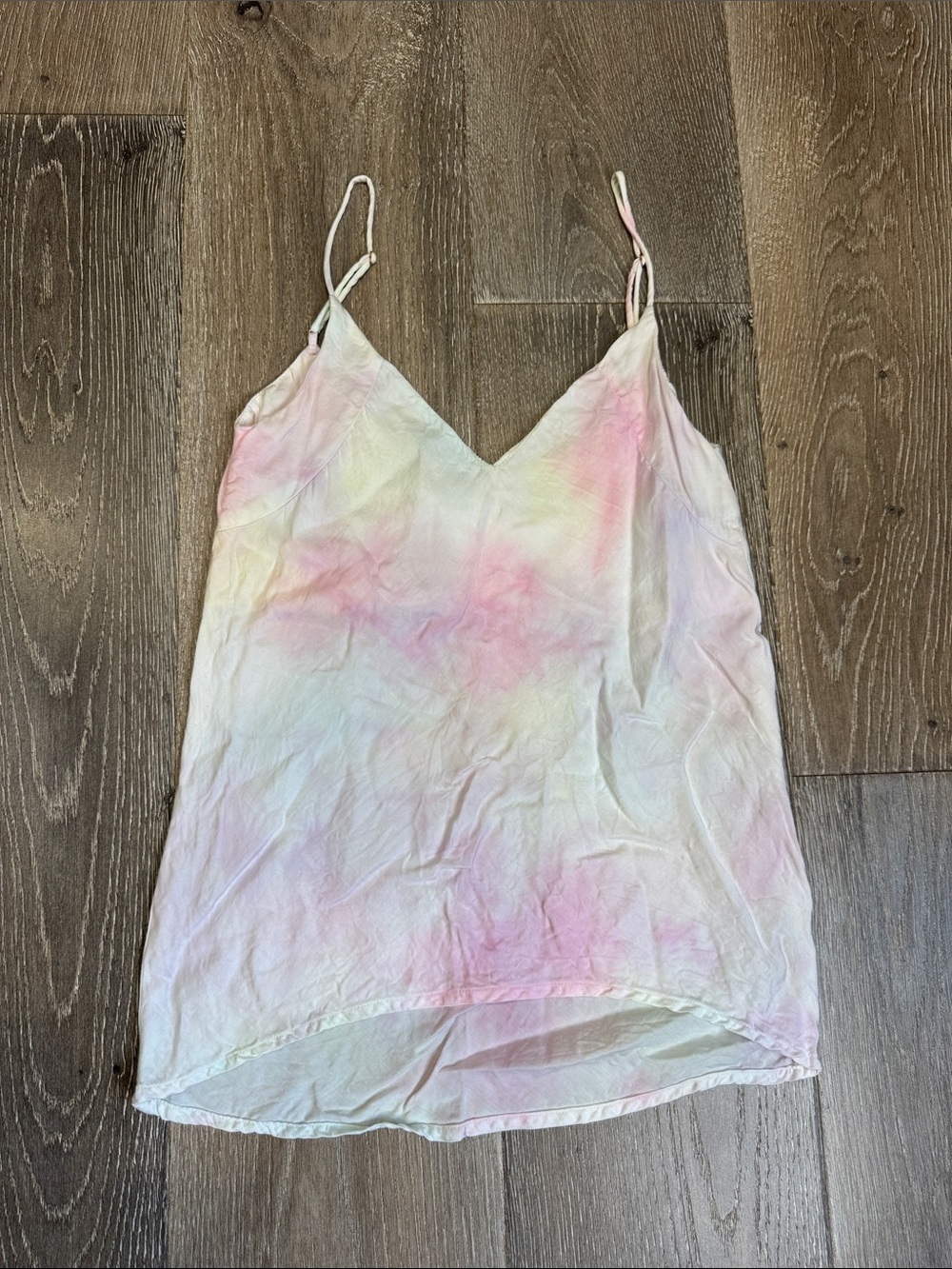Pastel Tie-Dye V-Neck Spaghetti Strap Cami AZ0812